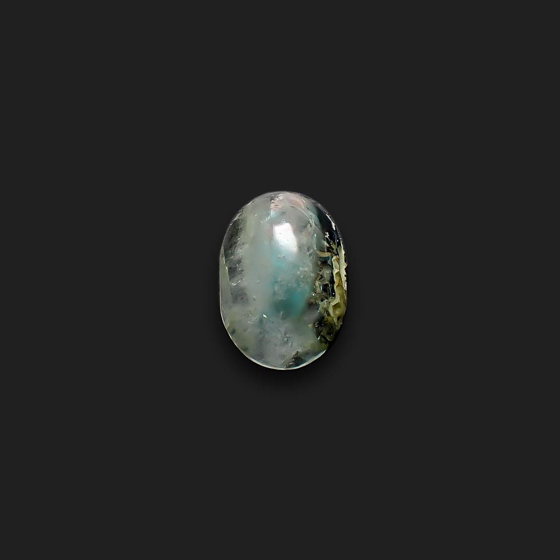 アホイトインクォーツ 南アフリカ・メッシーナ鉱山産 5.83ct [241029312]14.8x10.5mm前後