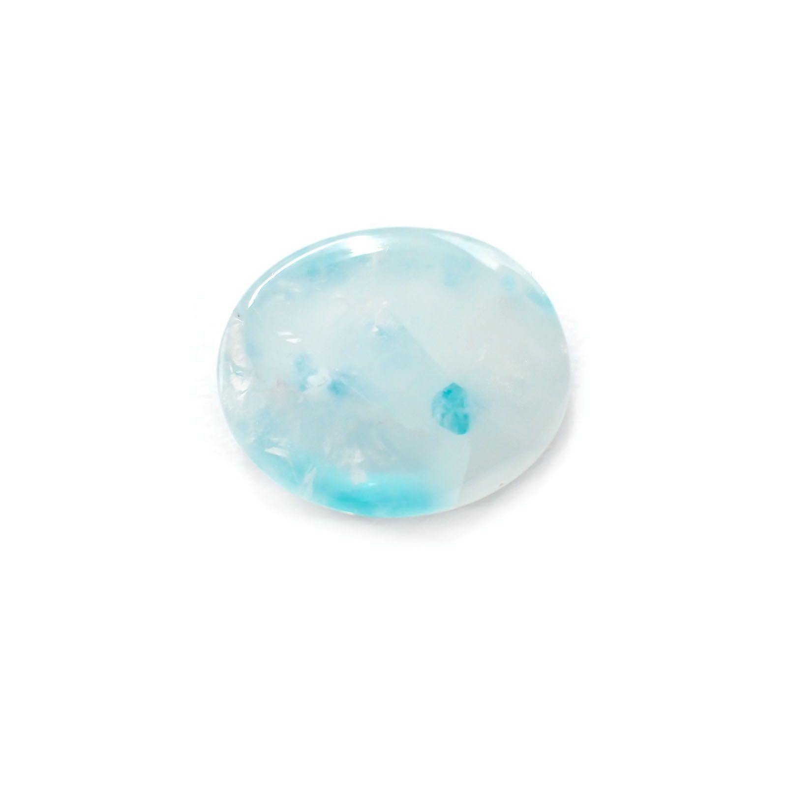 パライバトルマリンインクォーツ ブラジル産 ルース 3.69ct[210310306]10.8×8.8mm前後
