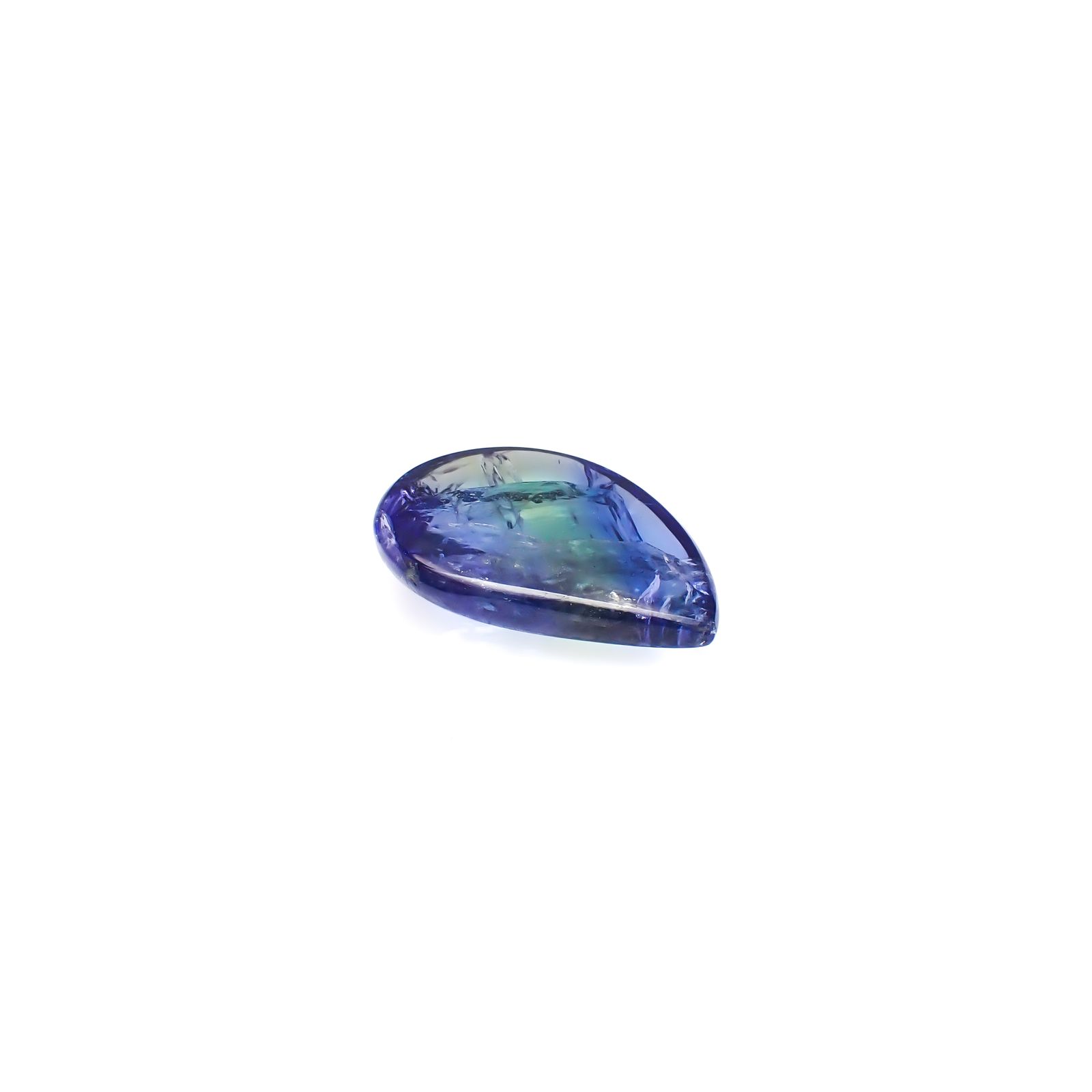 ◇カスタムカット◇バイカラータンザナイト  タンザニア産 27.58ct [241129477]26.7x19.2mm前後