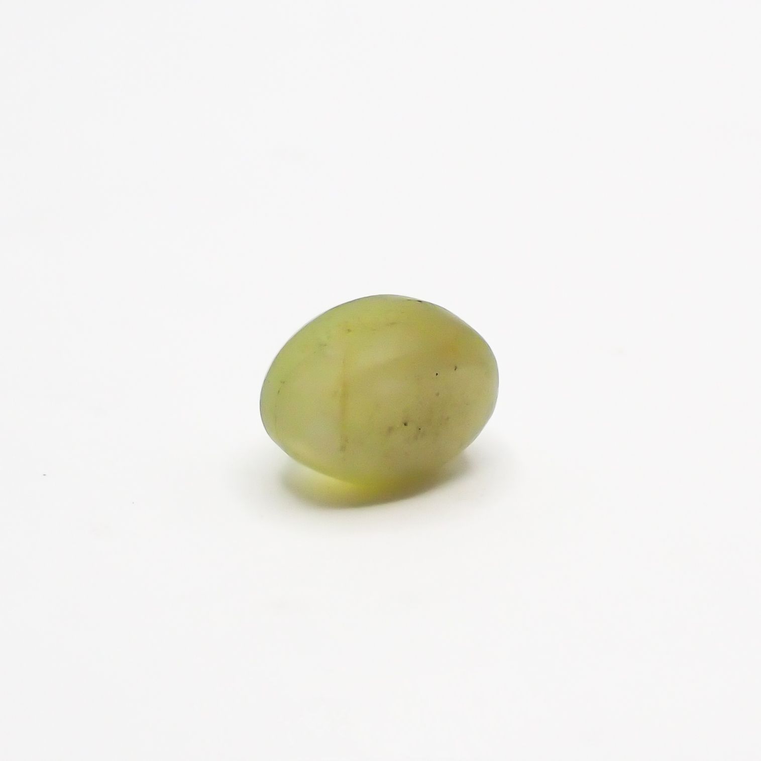 クリソベリルキャッツアイ(宝石名クリソベリル・キャッツアイ) スリランカ産 1.929ct ソ付(彩珠)[210711483]7×4.9mm前後