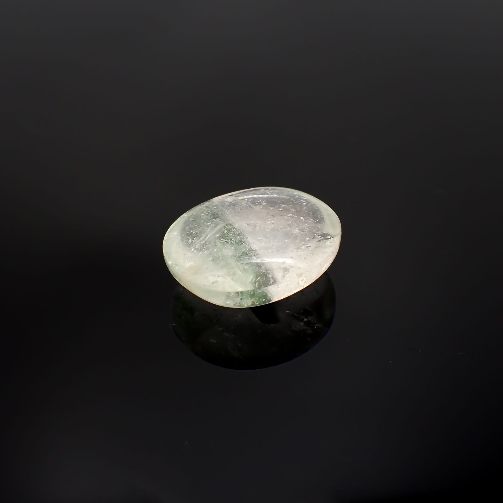 グリーントルマリンインクォーツ ブラジル・ミナスジェライス州産 17.53ct[221018305]19.3x16.9mm前後