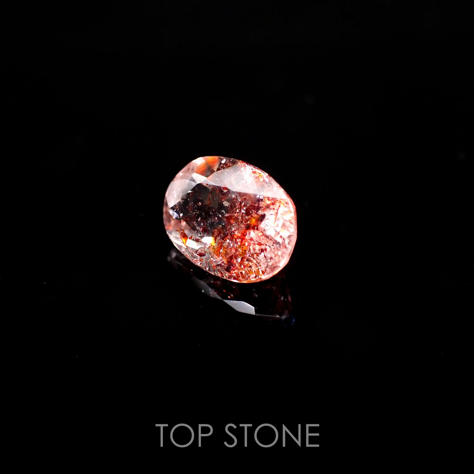 ファイヤークォーツ ナイジェリア産 ルース 1.82ct[210610714]9.3×6.9mm前後