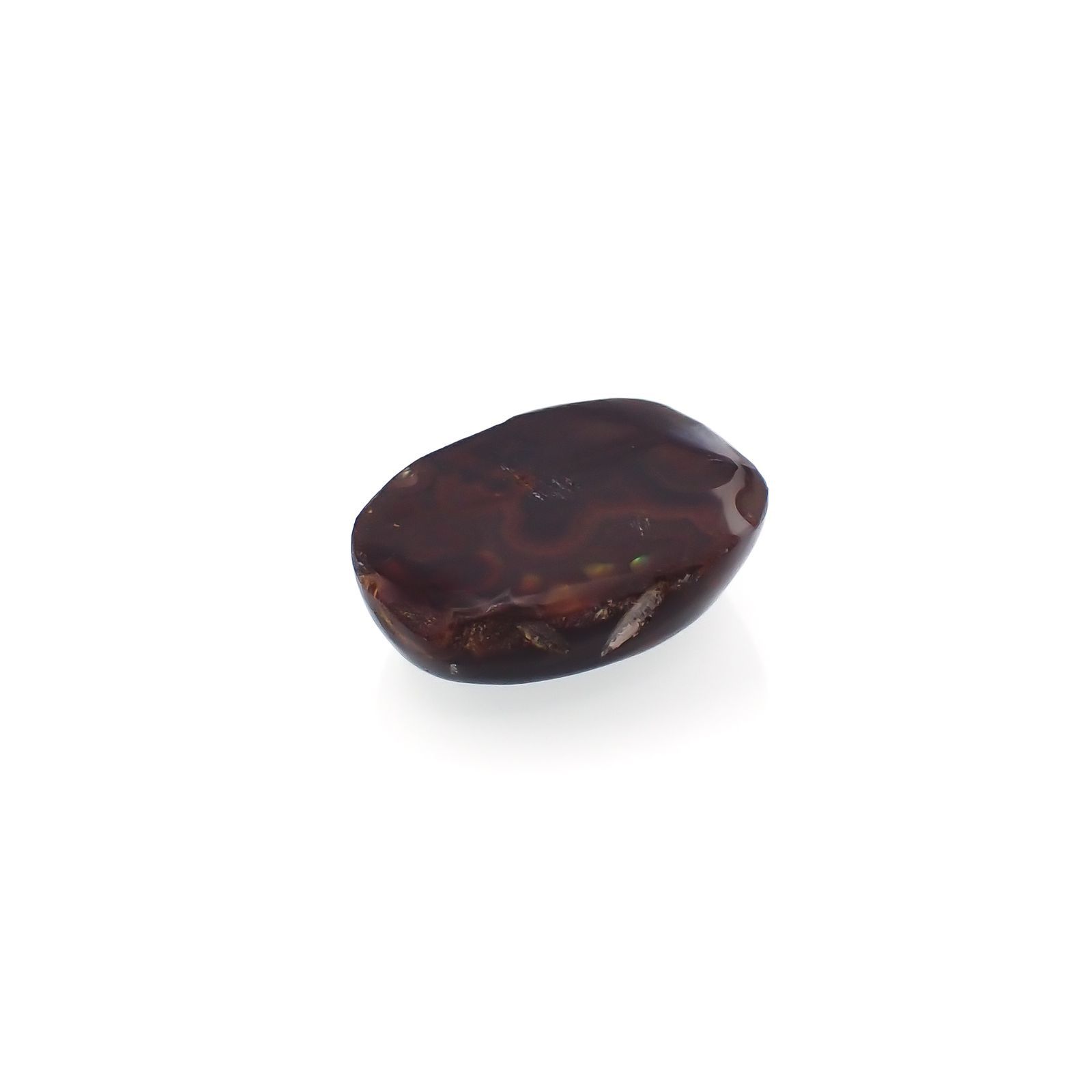 ◇フリーフォーム◇ファイヤーアゲート メキシコ産 6.79ct[220917768]14.6x11.2mm前後