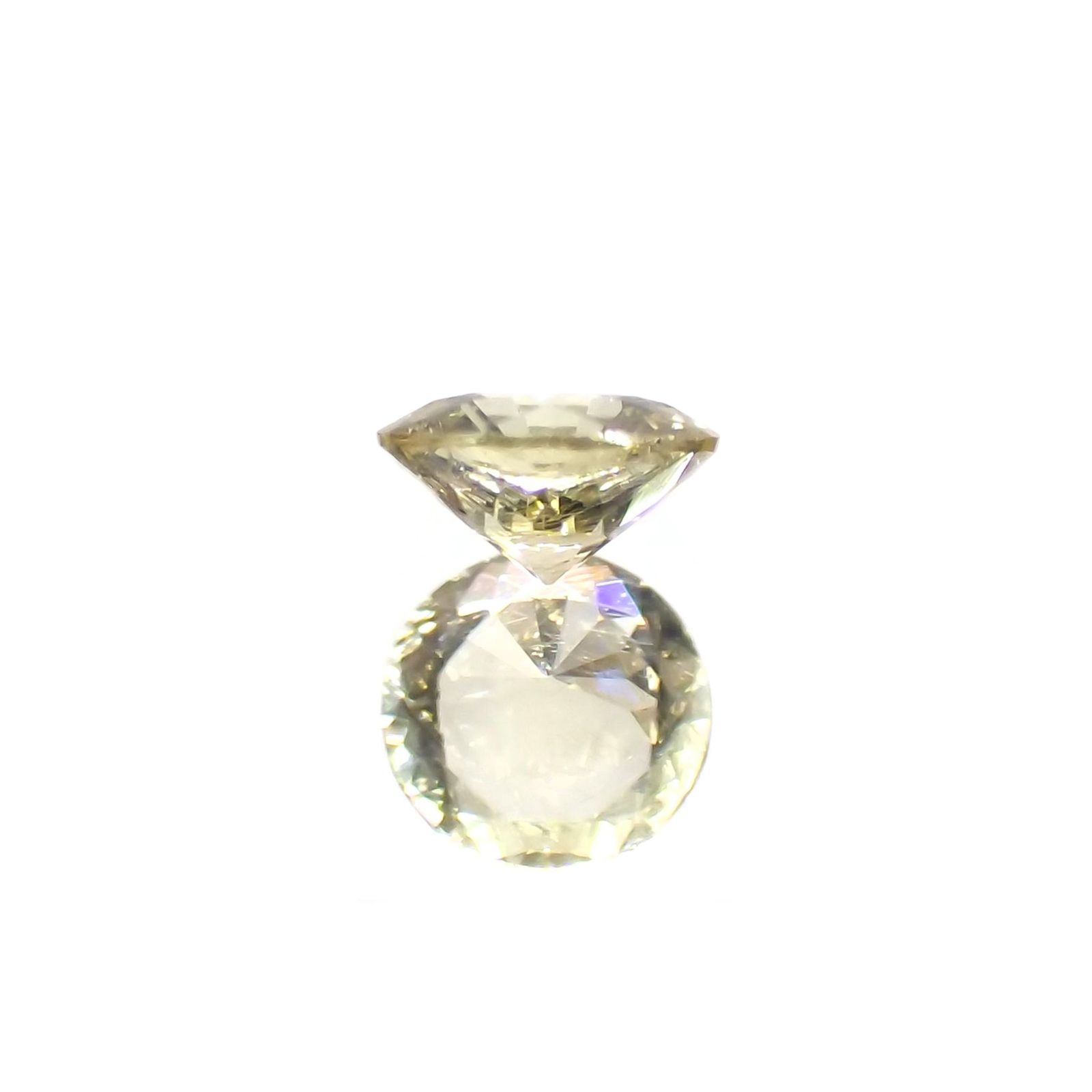 イエローダンビュライト(宝石名イエロー・ダンブライト)タンザニア産 識別済 0.092ct / 3x3mm前後 [260319630]