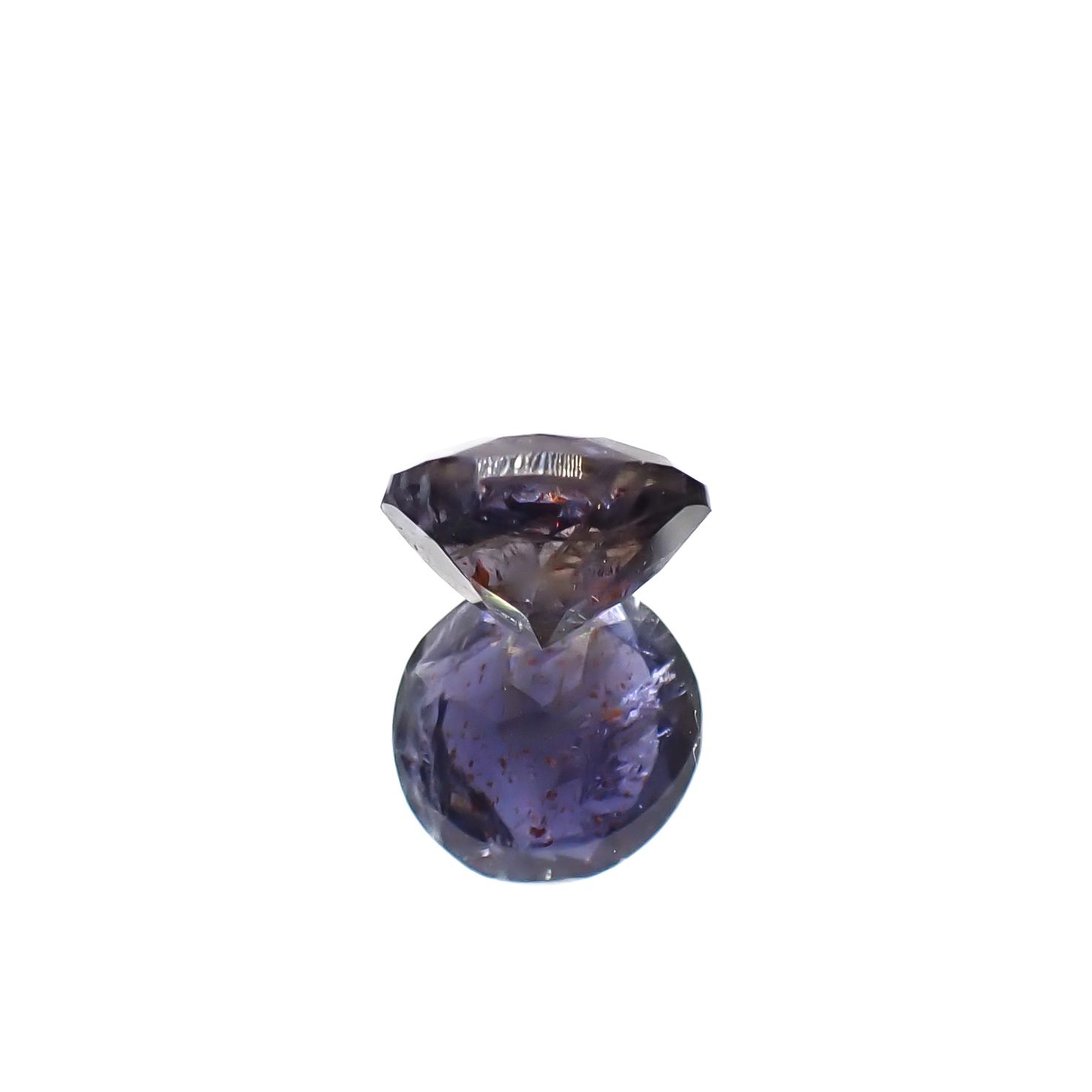 ブラッドショットアイオライト インド産 1.30ct [241129463]7.6x7.3mm前後