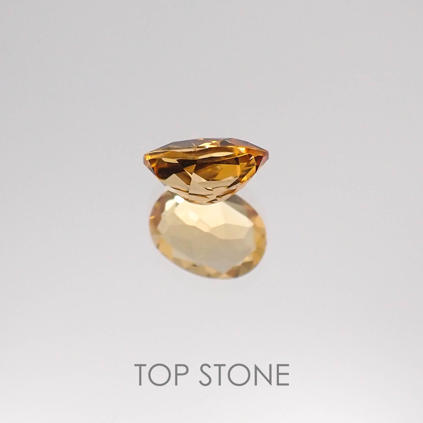 インペリアルトパーズ ブラジル産 ルース 0.75ct[20084377]6.5×4.9mm前後