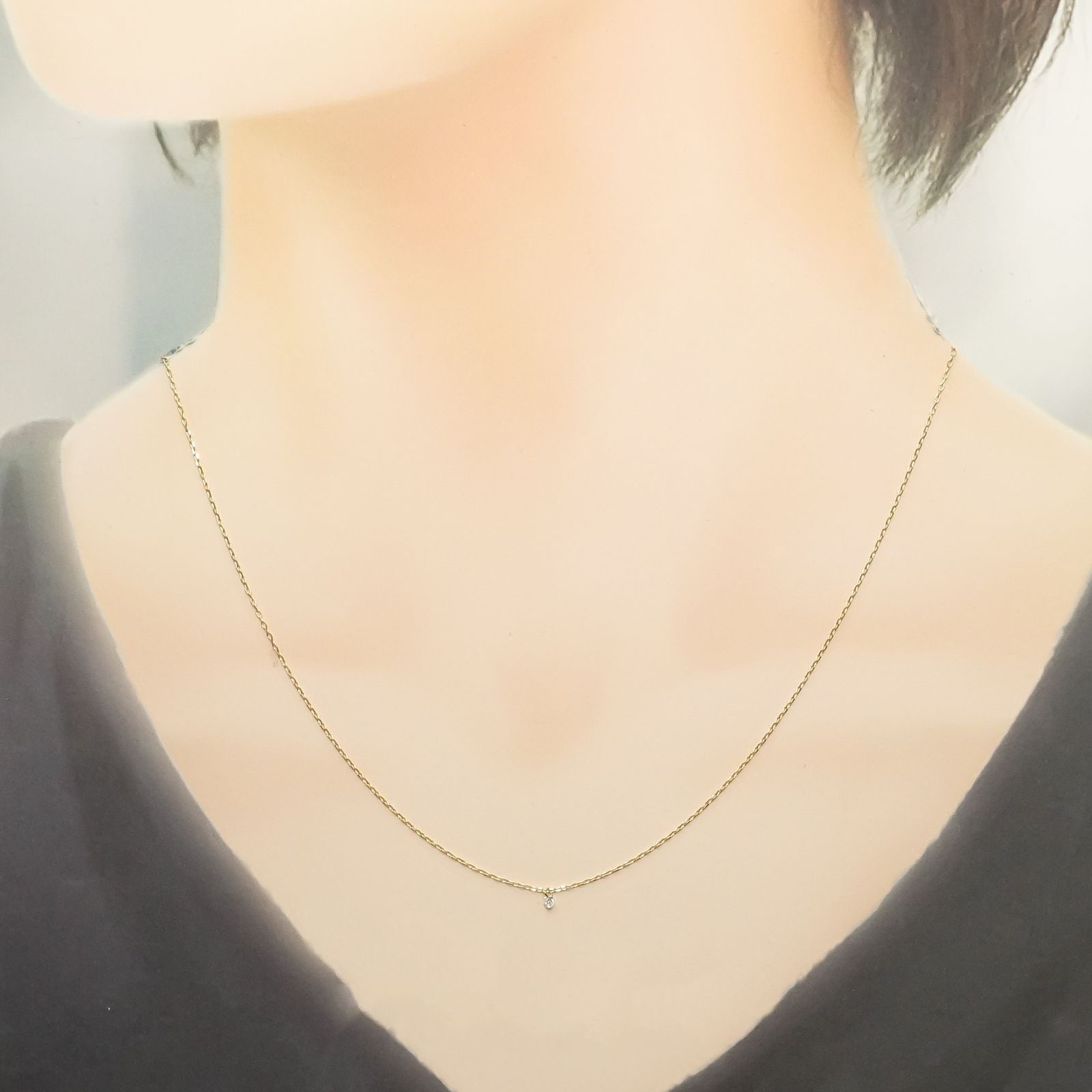 ◇La terre(ラ・テール)◇K18ダイヤモンドチャーム TTLC/SI(宝石名ダイアモンド) 0.062ct 識別済[220515745]2.1x2.1mm前後