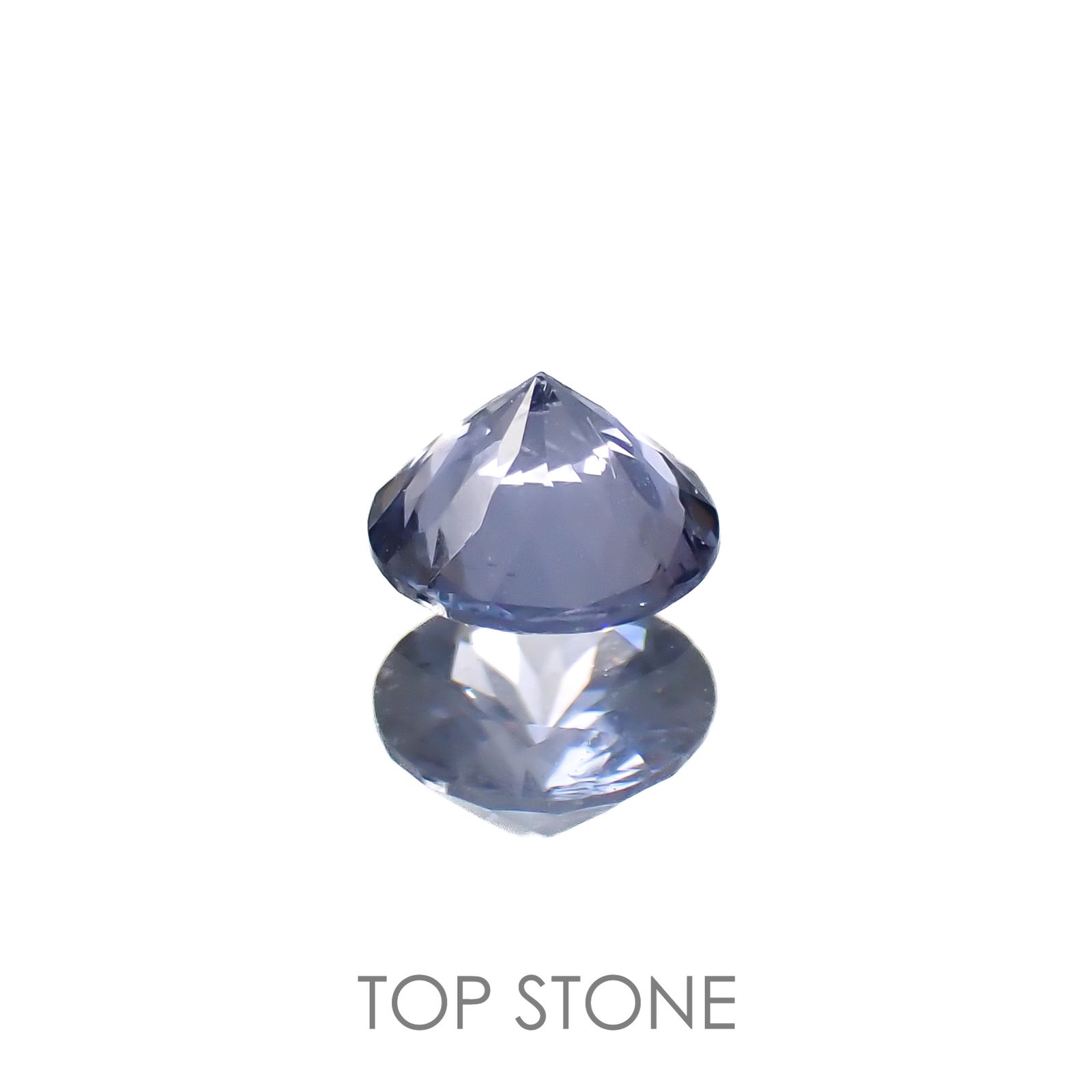 グレイッシュブルースピネル(宝石名スピネル)ビルマ/マダガスカル産 0.24ct 識別済[220817438]3.9x3.9mm前後