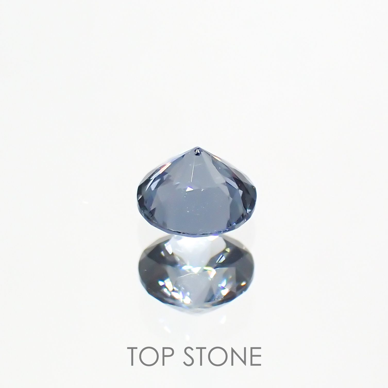 グレイッシュブルースピネル ビルマ産 ルース 0.36ct[210913141]4.2×4.2mm前後