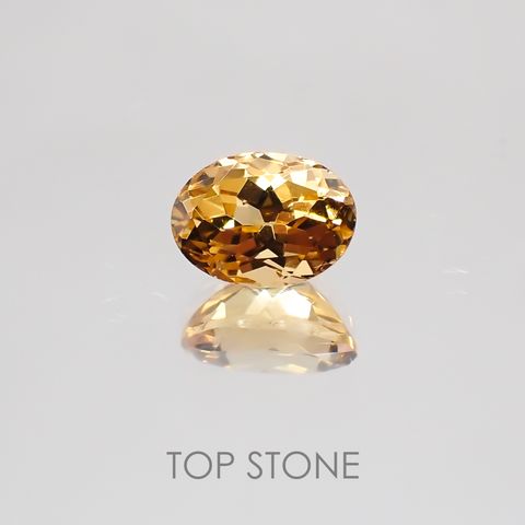 インペリアルガーネット(ヘソナイト)(宝石名ガーネット) スリランカ産 1.16ct 識別済[21038974]7×4.9mm前後