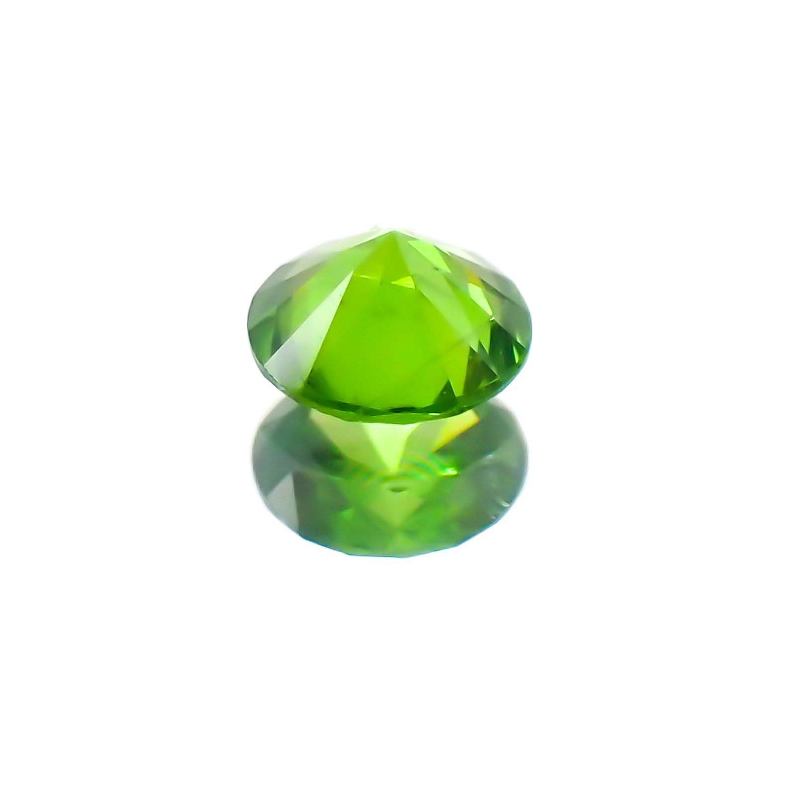 デマントイドガーネット(宝石名デマントイド・ガーネット)ロシア産 0.12ct 識別済[230622500]3.1x3.1mm前後