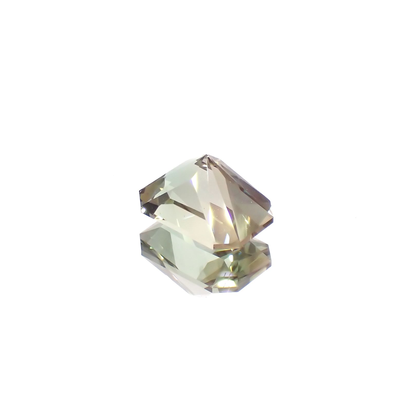 ◇バリオンカット◇バイカラーオレゴンサンストーン アメリカ・オレゴン州産 3.02ct[231224663]10.3x7.2mm前後