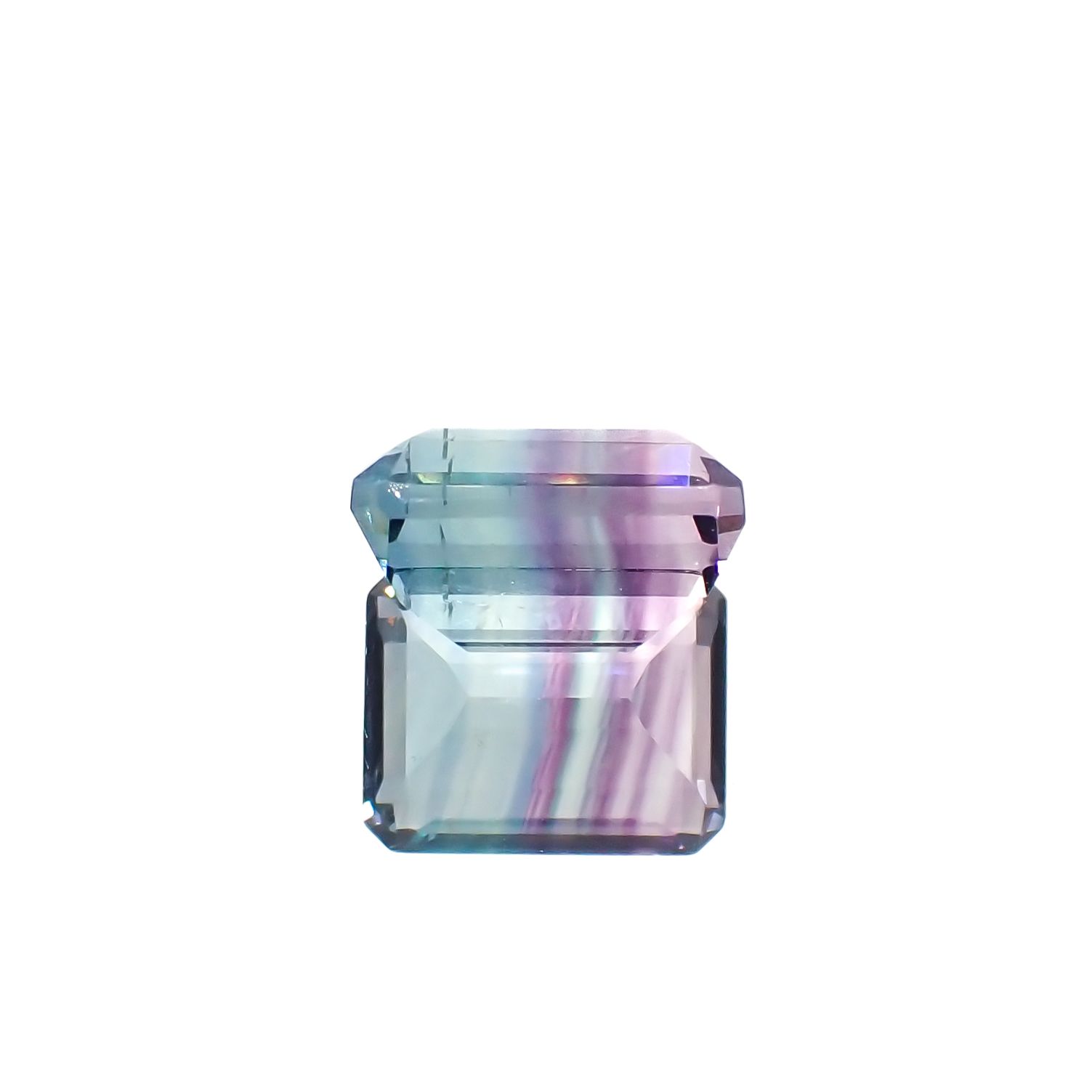 パーティカラーフローライト フルオレッセンス ブラジル産 4.75ct[230823263]10.3x8.2mm前後