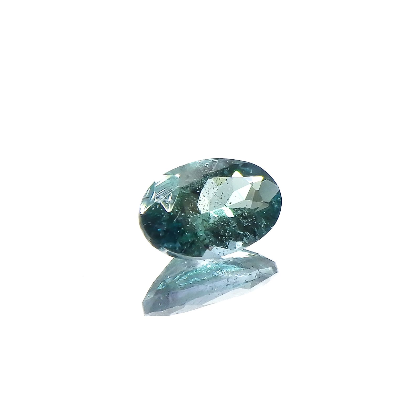 ブルーグリーンコーネルピン タンザニア産 0.42ct[231224507]5.9x3.9mm前後