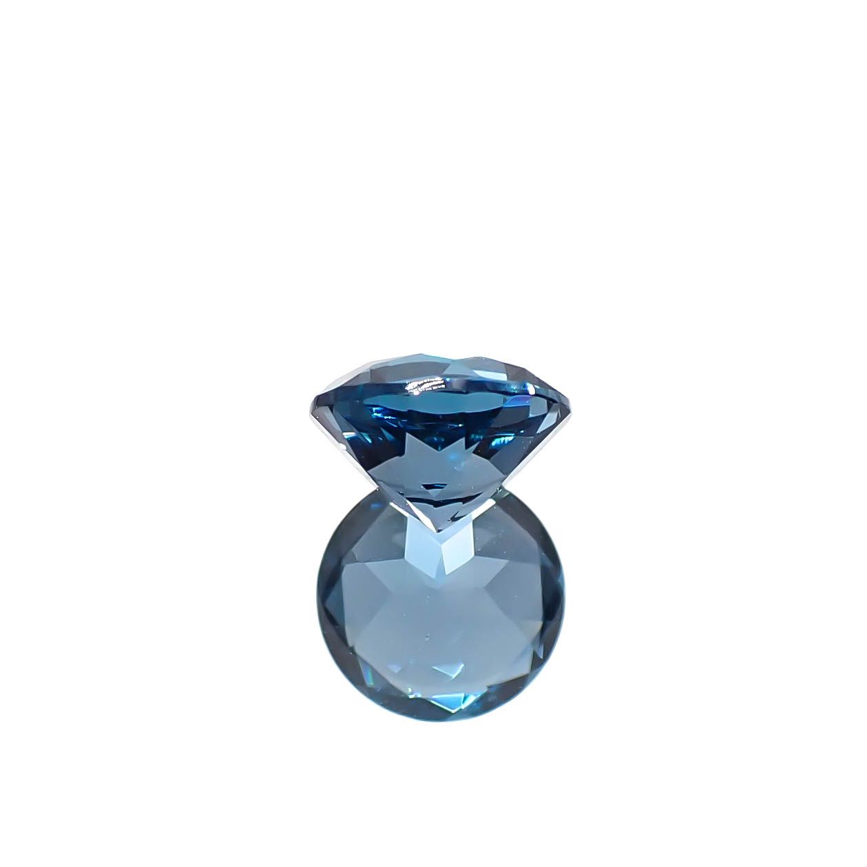 ロンドンブルートパーズ ブラジル産 0.96ct [241029255]6x6mm前後