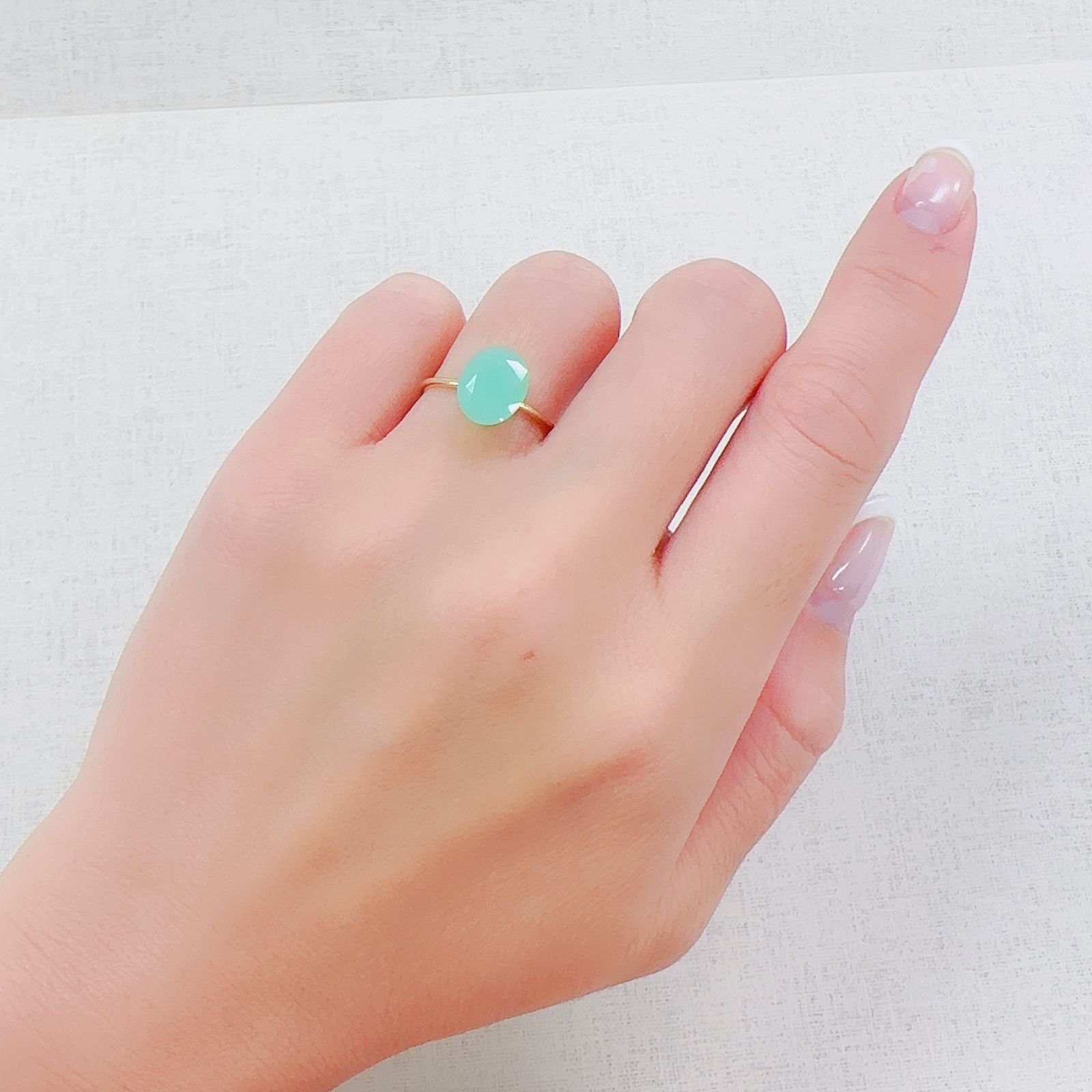 グリーンオパール 南アフリカ産 1.51ct[230522118]9.9x8mm前後