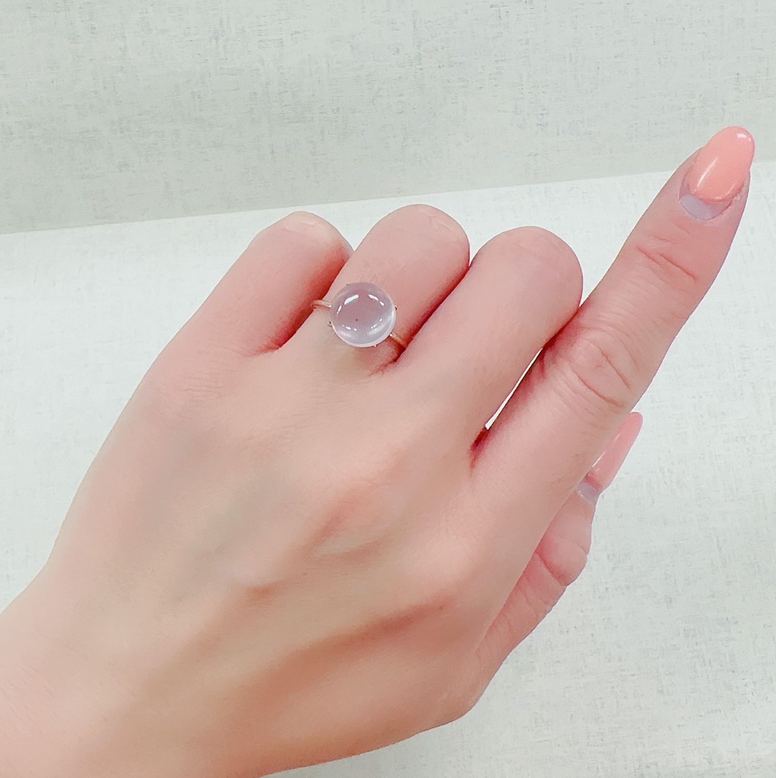 ラスト1点・B品質】マダガスカル産ローズクォーツ ブリオレット