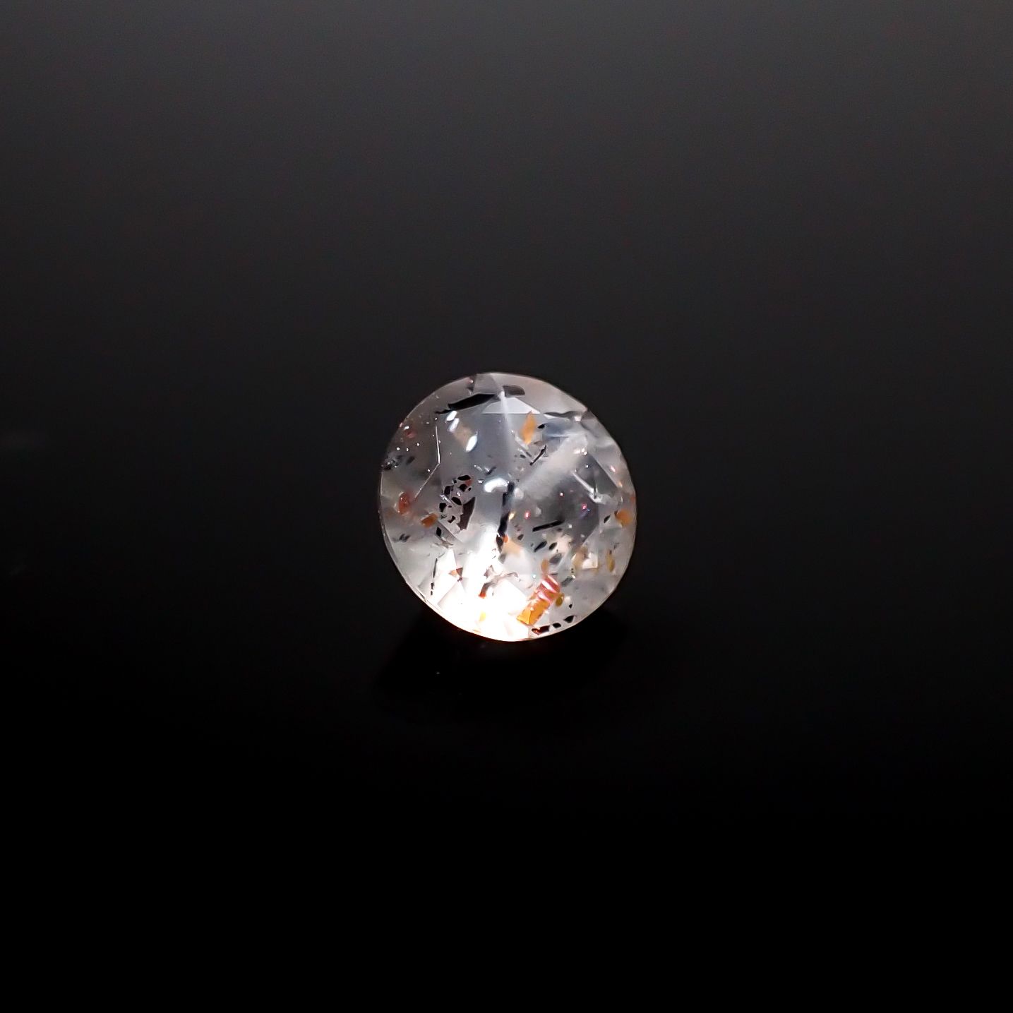 レインボーラティスサンストーン オーストラリア産 0.27ct [250229857]4.4x4.3mm前後
