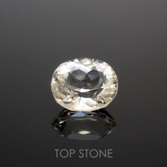 イエロースポジュミン(宝石名スポジュミン)アフガニスタン産 5.46ct 識別済[211113706]11.5x9.8mm前後