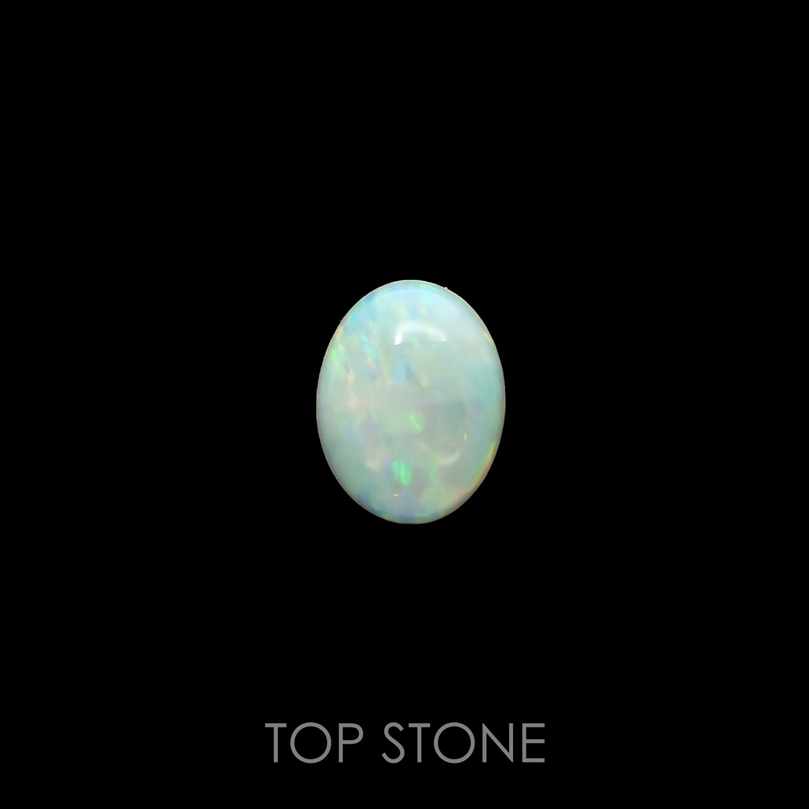 オパール(宝石名ホワイト・オパール) オーストラリア産 1.031ct ソ付(彩珠)[210711329]9×7mm前後