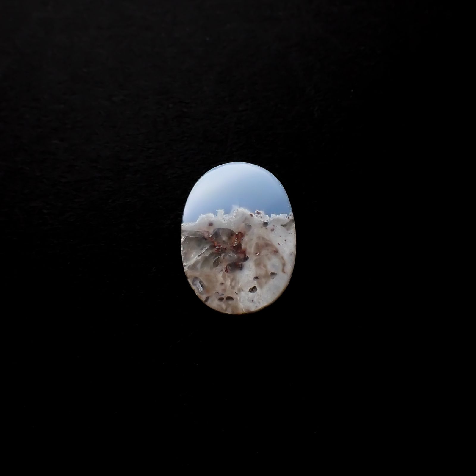 マトリックスブルーオパール アメリカ・オレゴン州産 4.33ct[240125730]13.5x9.9mm前後