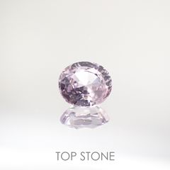 ラベンダーサファイア(宝石名サファイア) マダガスカル/スリランカ産 0.94ct 識別済[210812503]6.2×5.4mm前後