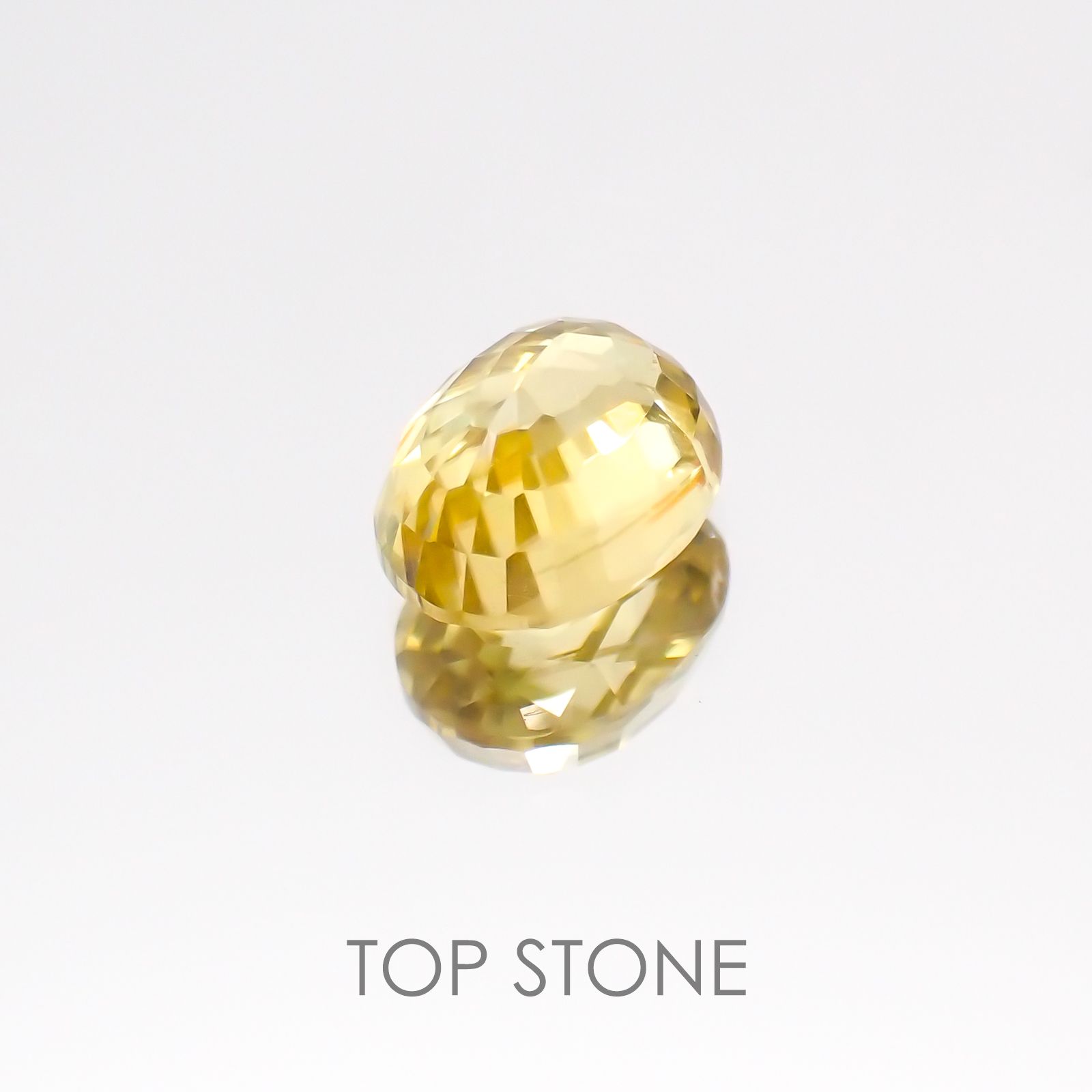 イエロージルコン スリランカ,カンボジア産 ルース 1.89ct[21018071]7.2×5.8mm前後