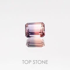 バイカラーサファイア タンザニア産 ルース 0.19ct[20106706]3.4×2.7mm前後