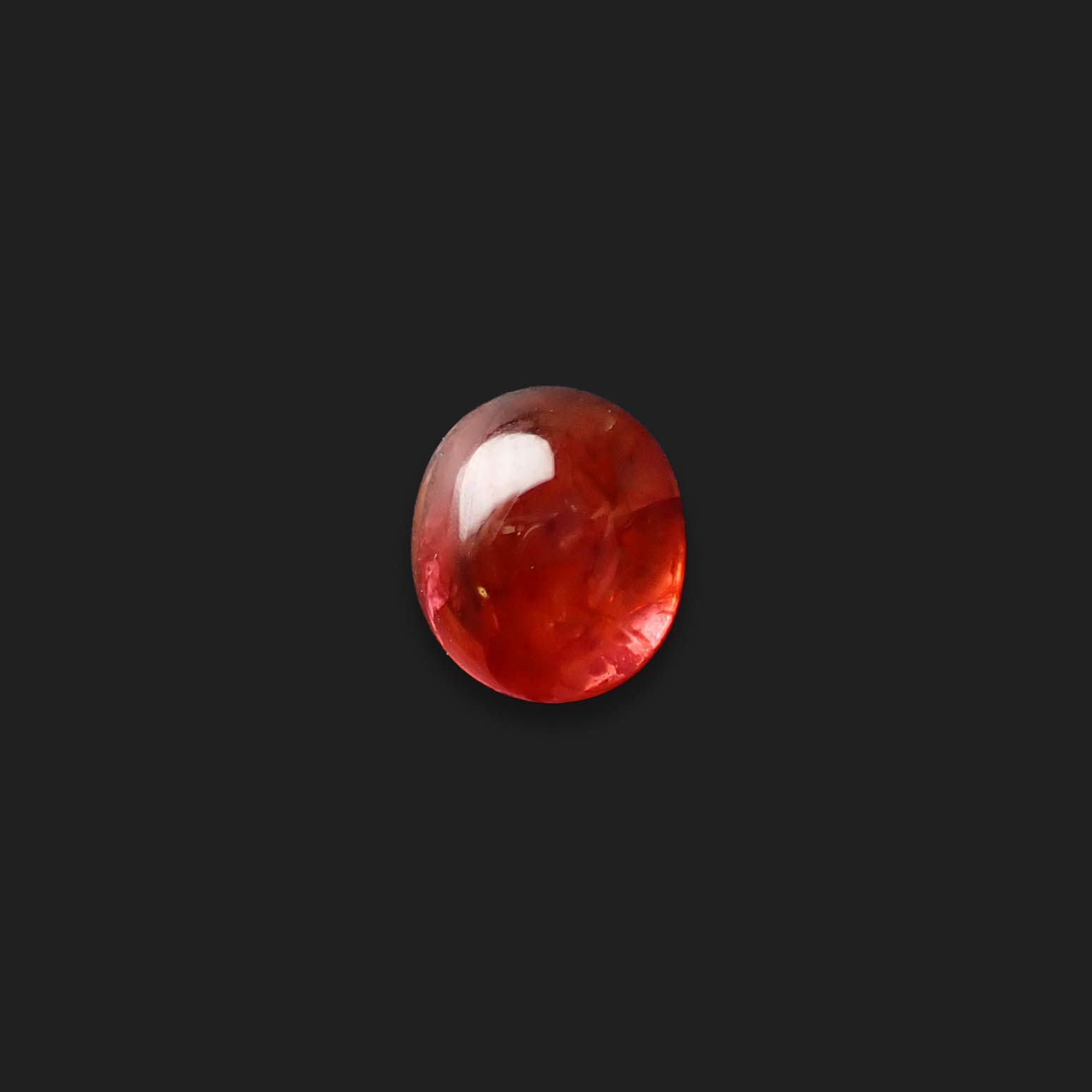 オレンジスピネル(宝石名スピネル)ビルマ産 1.33ct 識別済[250530344]6.9x5.8mm前後