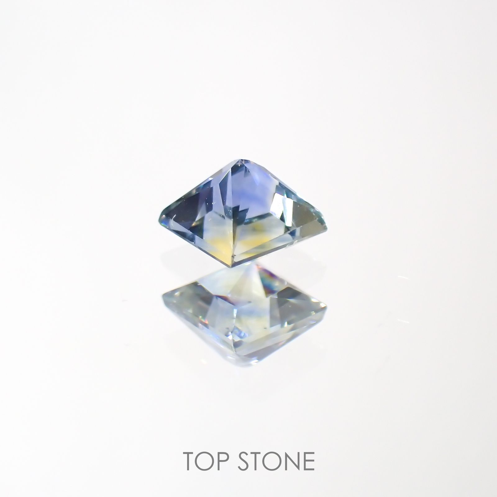 ◇プリンセスカット◇サファイア(宝石名サファイア)タンザニア産 0.38ct 識別済[220113884]3.6x3.6mm前後