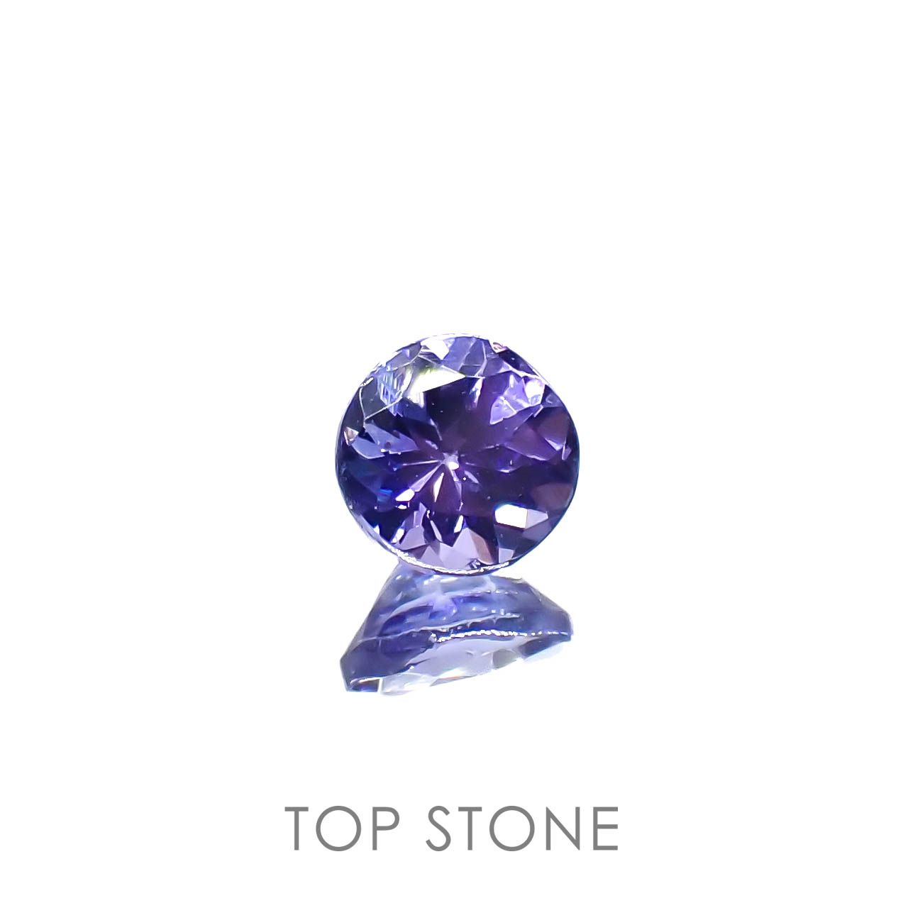タンザナイト(宝石名タンザナイト)タンザニア産 0.55ct 識別済[230120202]4.9x4.9mm前後