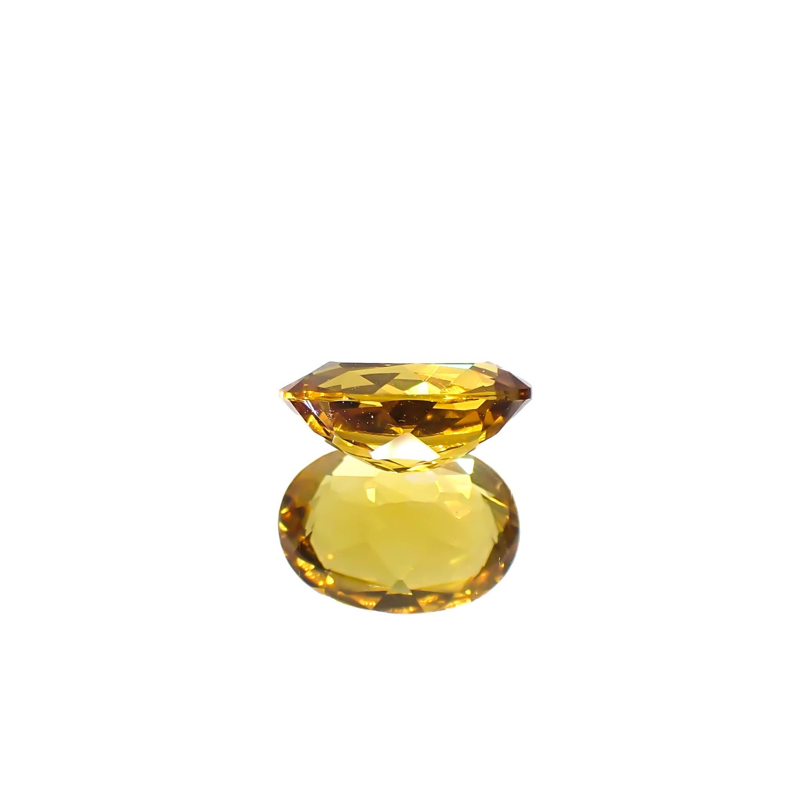 ゴールデンベリル(宝石名ゴールデン・ベリル)ブラジル産 1.03ct 識別済[250530346]8.1x6.1mm前後