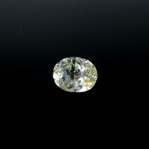 アパタイトイントパーズ(宝石名アパタイト イン トパーズ)ブラジル産 19.43ct 識別済[240225932]16.8x13.2mm前後