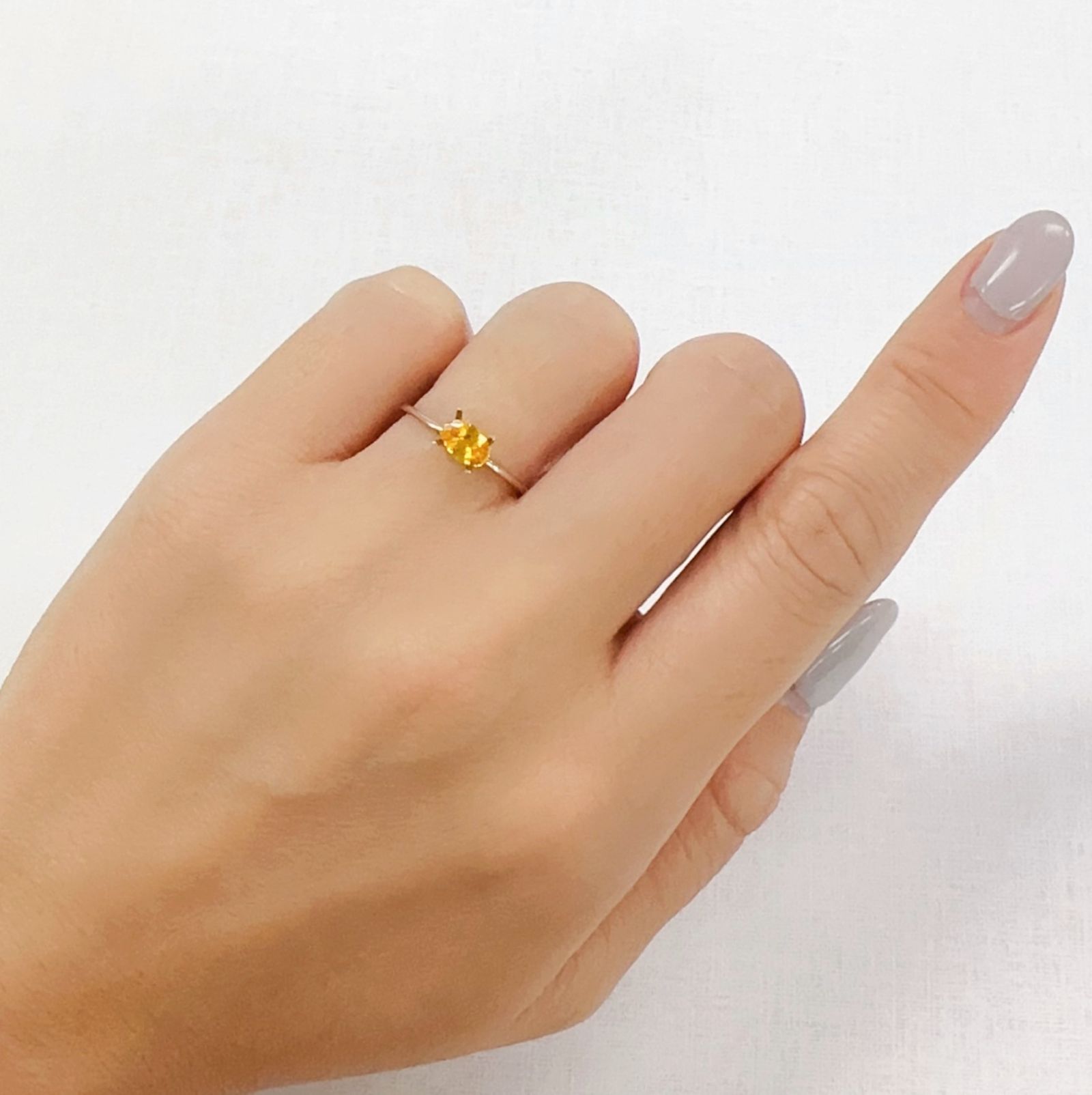 スペサルティンガーネット ナイジェリア産 0.52ct[230923386]6x4mm前後