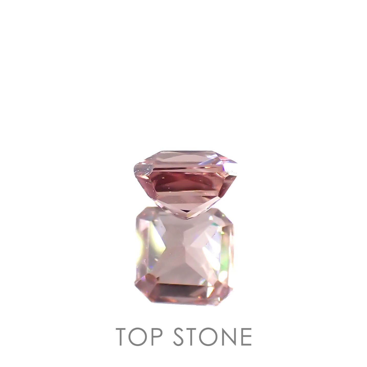 ピンクジルコン(宝石名ジルコン)スリランカ/カンボジア産 0.90ct 識別済[230320995]4.7x4.6mm前後