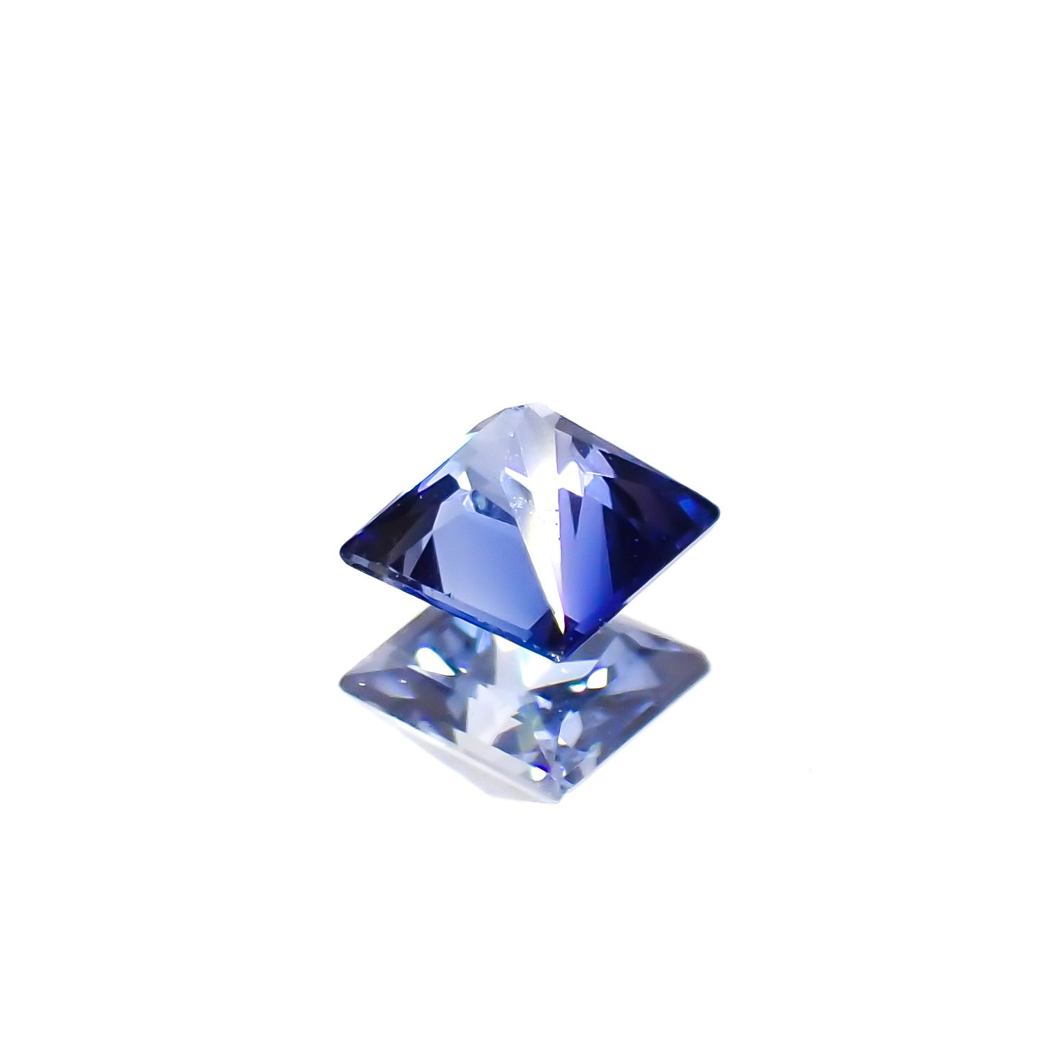◇プリンセスカット◇サファイア(宝石名サファイア)スリランカ産 0.23ct 識別済[230622450]3.2x3.2mm前後
