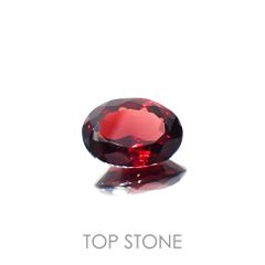 パイロープアルマンディンガーネット(宝石名パイロープ アルマンディン・ガーネット)ブラジル産 5.78ct 識別済[221219540]13.1x9.6mm前後