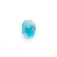 パライバトルマリンインクォーツ(宝石名トルマリンインクォーツ/別名パライバ・トルマリンインクォーツ) ブラジル産 0.92ct 識別済[210812962]8.0×6.2mm前後