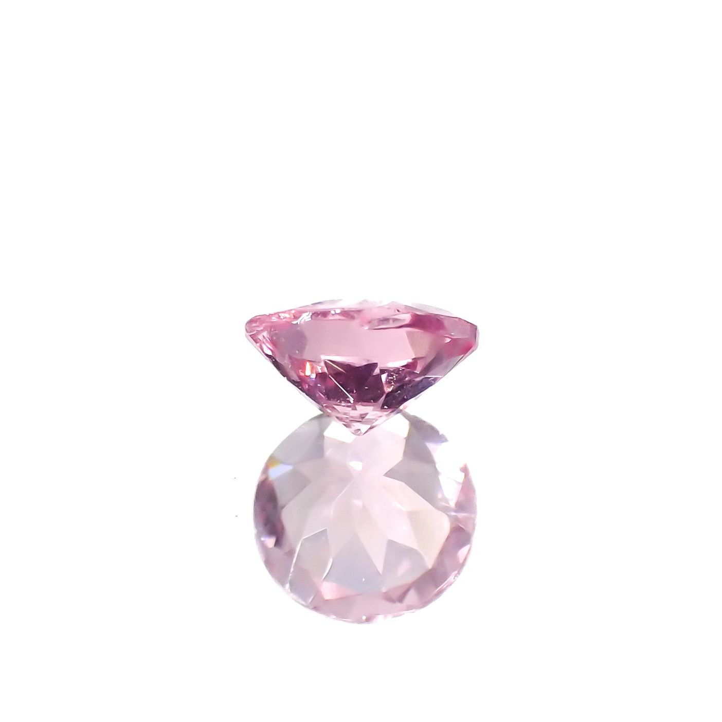 シルキーピンクスピネル タンザニア産 0.41ct[231224956]4.9x4.9mm前後