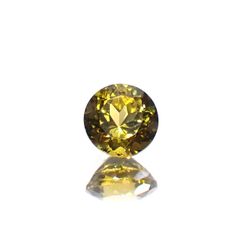 クリノゾイサイト(宝石名クリノゾイサイト)パキスタン産 0.32ct 識別済[250630599]4.1x4.1mm前後