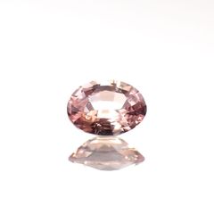 パパラチャサファイア(宝石名サファイア/別名パパラチャ・サファイア)スリランカ産 0.111ct ソ付(日独)[221219638]3.51x2.54mm前後