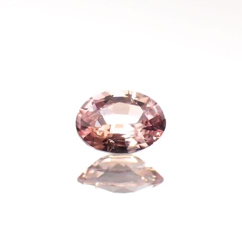 パパラチャサファイア(宝石名サファイア/別名パパラチャ・サファイア)スリランカ産 0.111ct ソ付(日独)[221219638]3.51x2.54mm前後