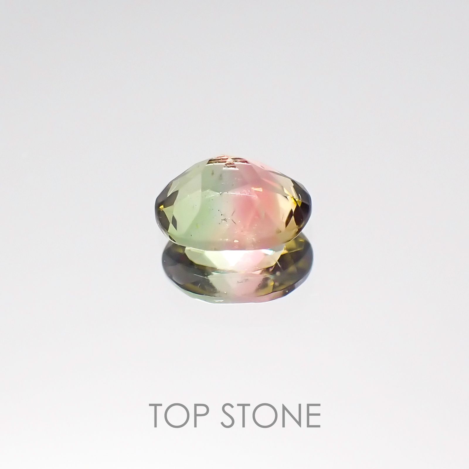 バイカラートルマリン ブラジル産 ルース 0.32ct[20106807]4.9×3.8mm前後