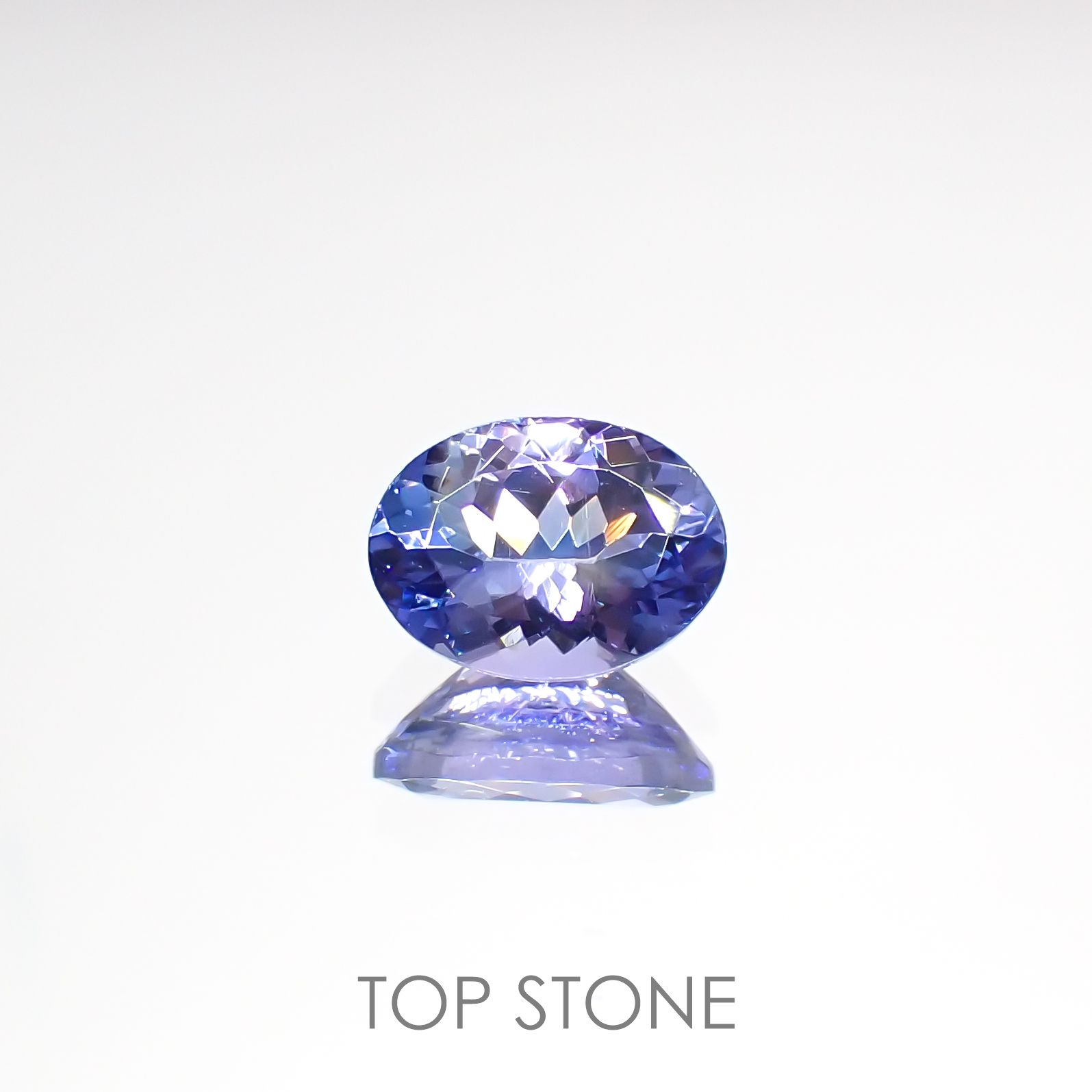 バイカラータンザナイト(宝石名ゾイサイト)タンザニア産 1.28ct 識別済[220515895]8x6mm前後