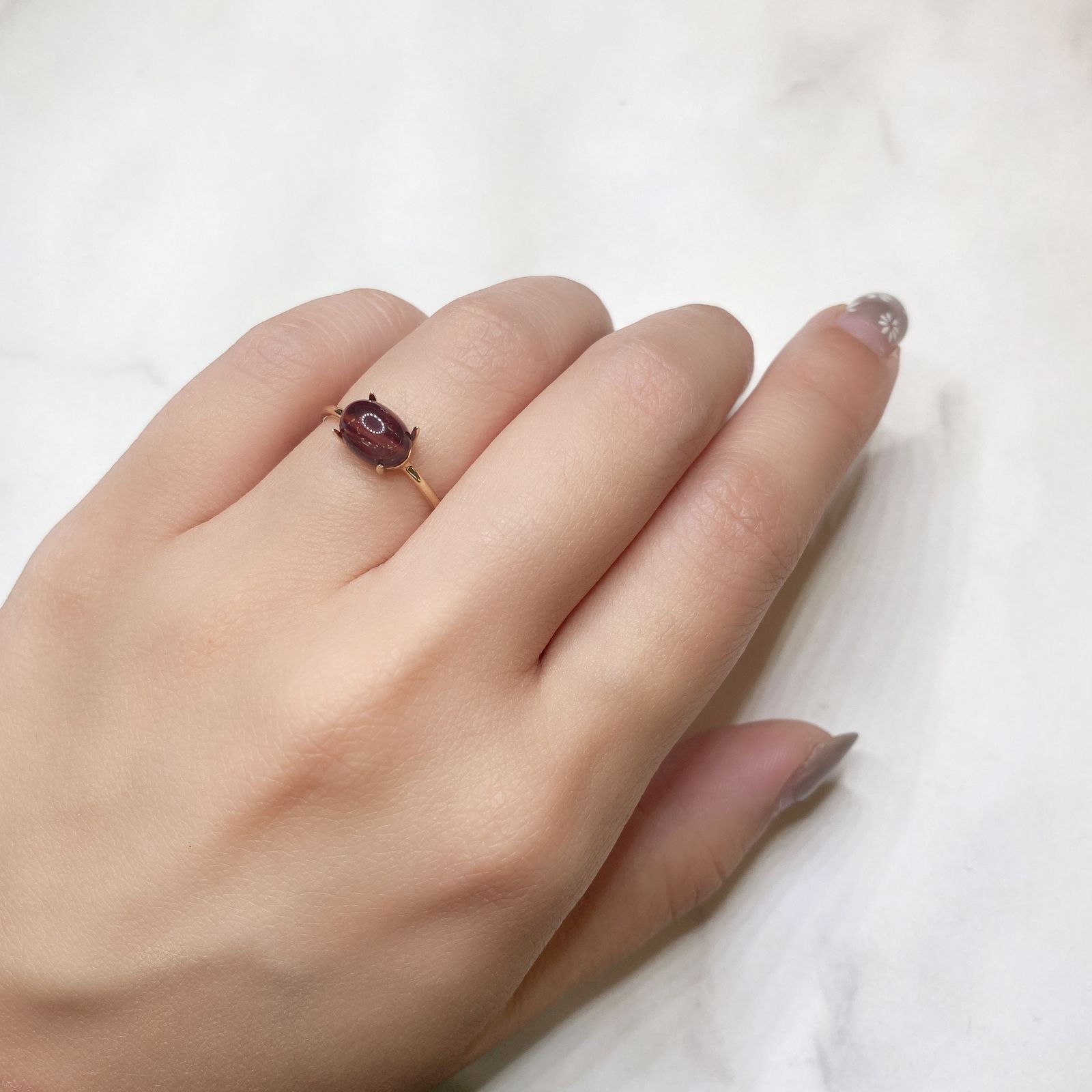 バイカラーアンデシン(宝石名アンデシン/ラブラドライト) チベット産 1.53ct 識別済[211013551]8×6.1mm前後