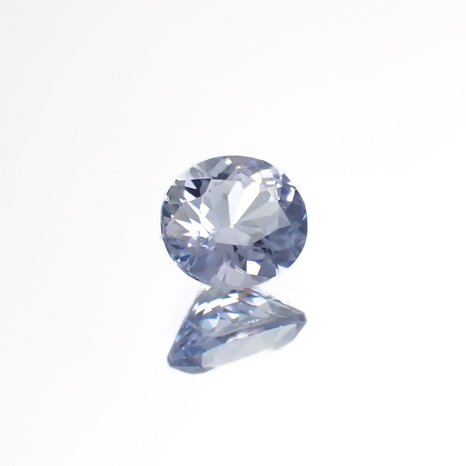 アイスブルーサファイア(宝石名サファイア)スリランカ/マダガスカル産 0.27ct 識別済[220918072]4x3.6mm前後
