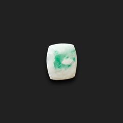 マトリックスエメラルド(エメラルドインクォーツ/フェルドスパー) ブラジル産 2.58ct[240326490]9.6x8.2mm前後