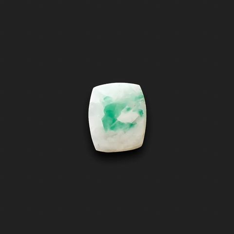 マトリックスエメラルド(エメラルドインクォーツ/フェルドスパー) ブラジル産 2.58ct[240326490]9.6x8.2mm前後
