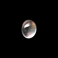 レインボームーンストーン(宝石名アンデシン)インド・タミルナードゥ州産 0.65ct 識別済[240828626]5.7x4.4mm前後