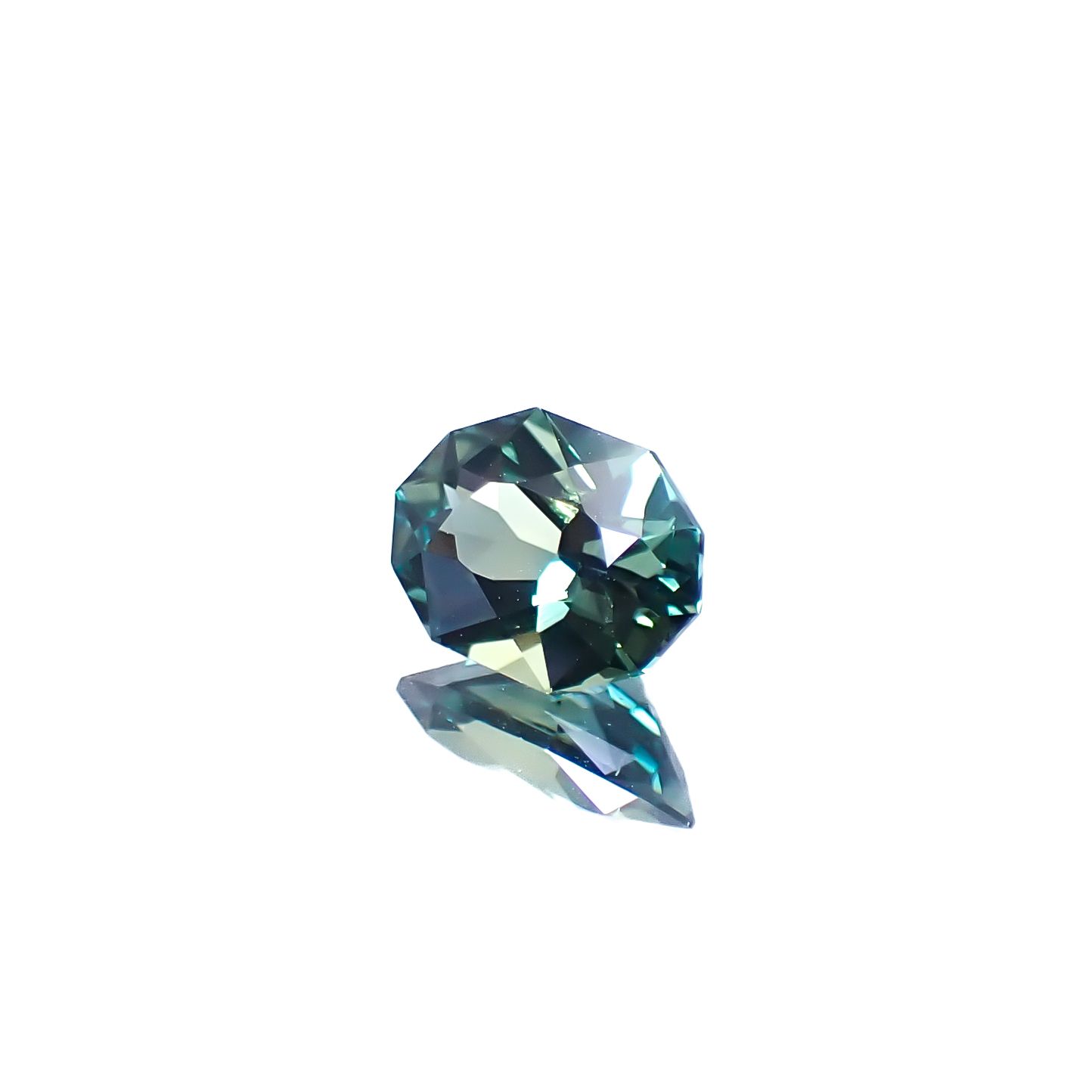 ◇カスタムカット◇バイカラーサファイア オーストラリア産 1.27ct [250229826]7.9x5.5mm前後
